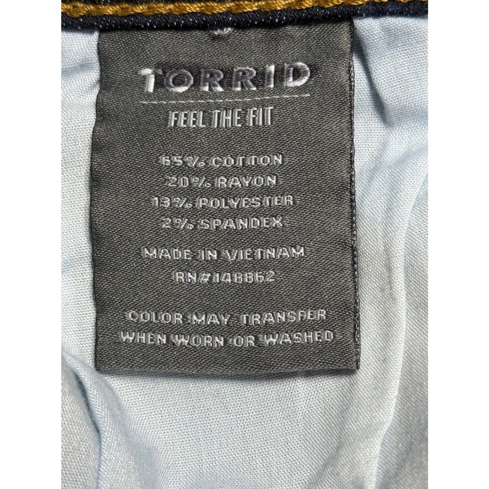 Torrid Super Soft Jeggings Size 26R Dark Wash High Rise Skinny Plus Size Denim - Picture 8 of 9